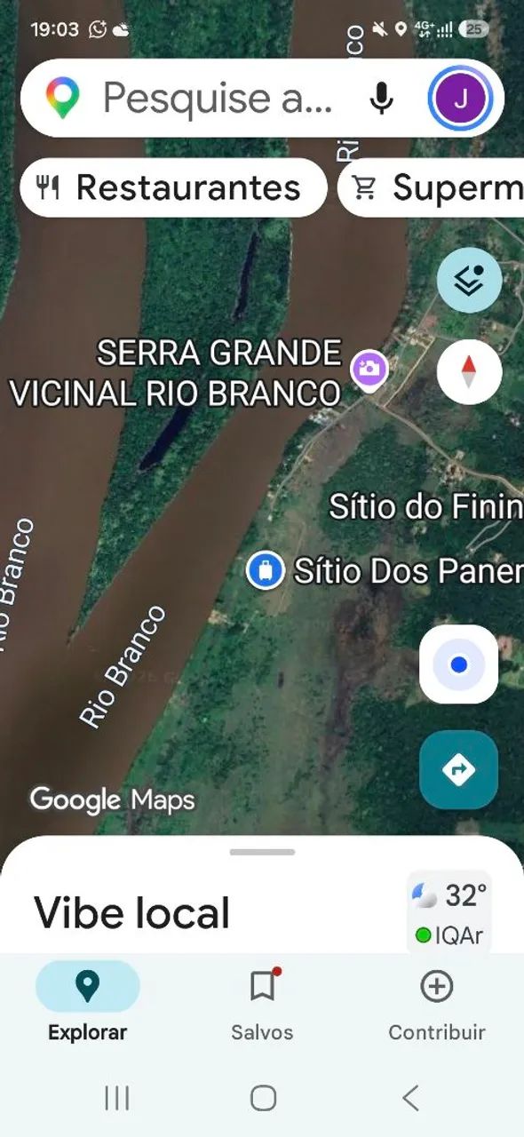 Vendo lote beira Rio Branco, região serra grande 1 - Foto 2