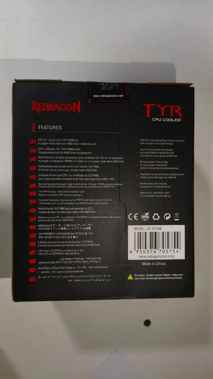 Air Cooler Tyr Redragon - Foto 2
