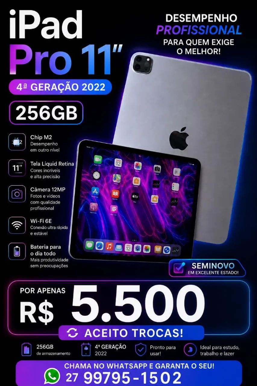 IPAD 11 PRO 256GB/ WIFI