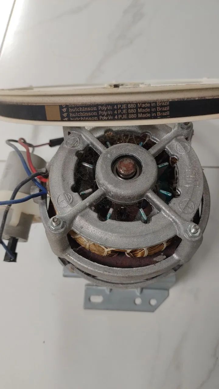 Motor com polia e correia tanquinho Colomarq 10kg - Foto 4