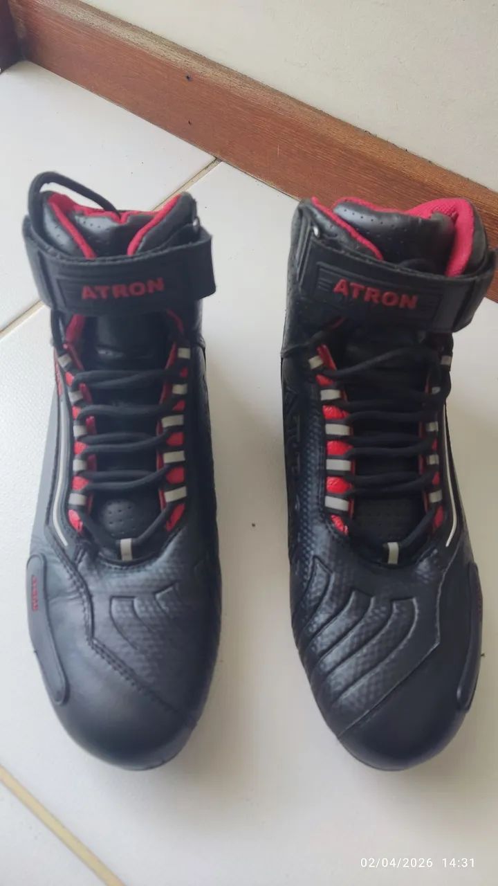 BOTINA MOTOCICLISTA ATRON N 40 - Foto 5