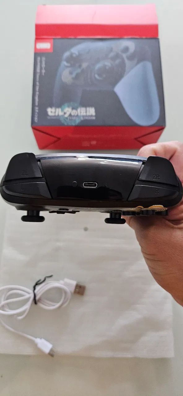 CONTROLE NINTENDO SWITCH 1 E 2 ZELDA BLUETOOTH PC NOTE - Foto 3