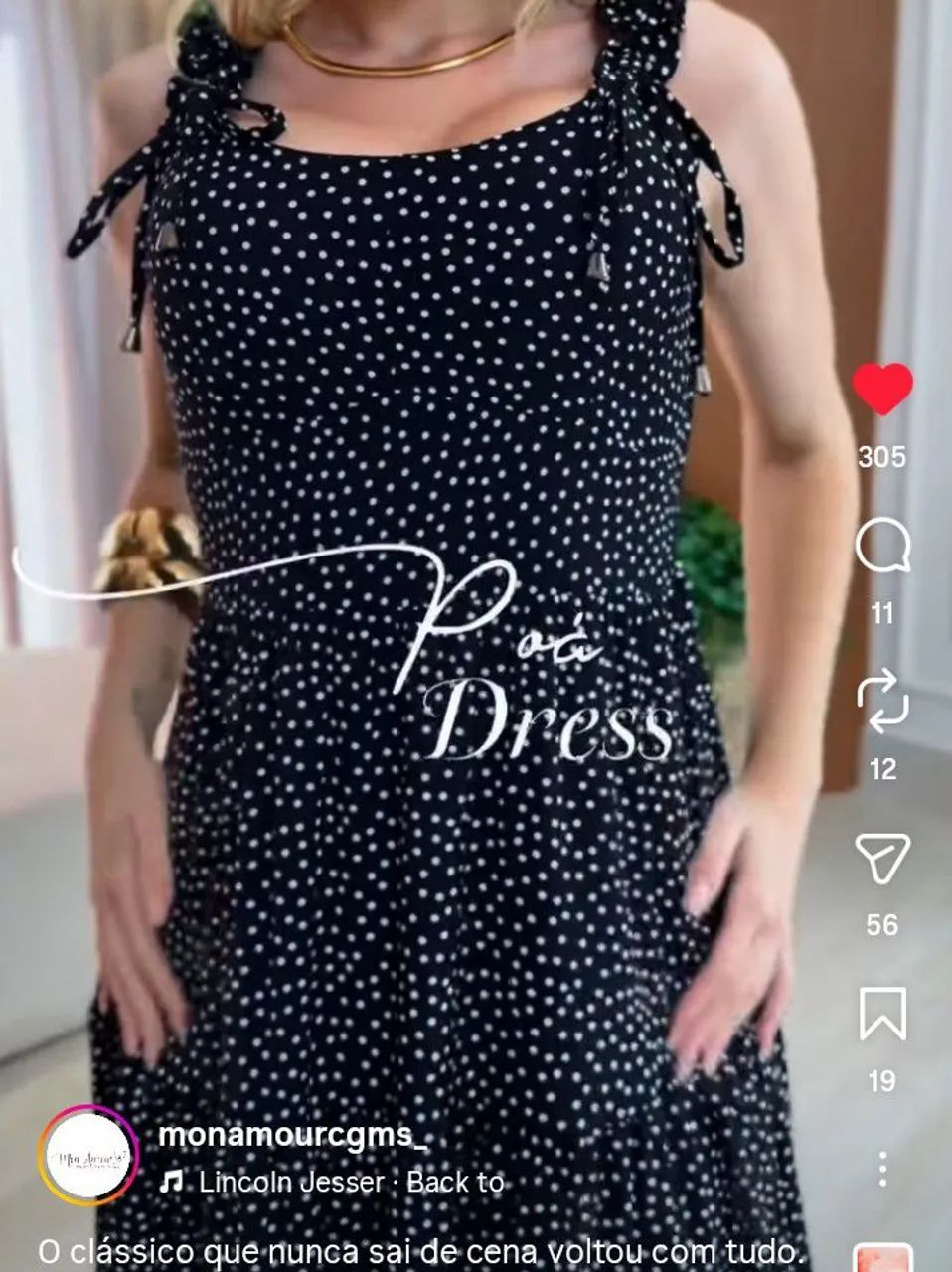 Vestido longo Poá  - Foto 3