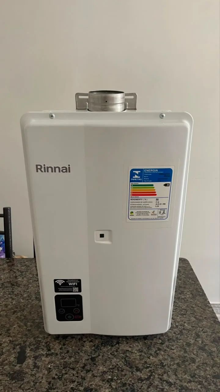 Aquecedor Digital GLP Rinnai E27 - Branco