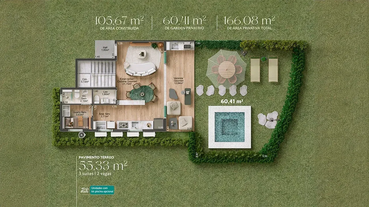 PLANTA 166m²