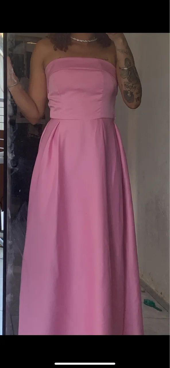 Vestido longo rosa  - Foto 2