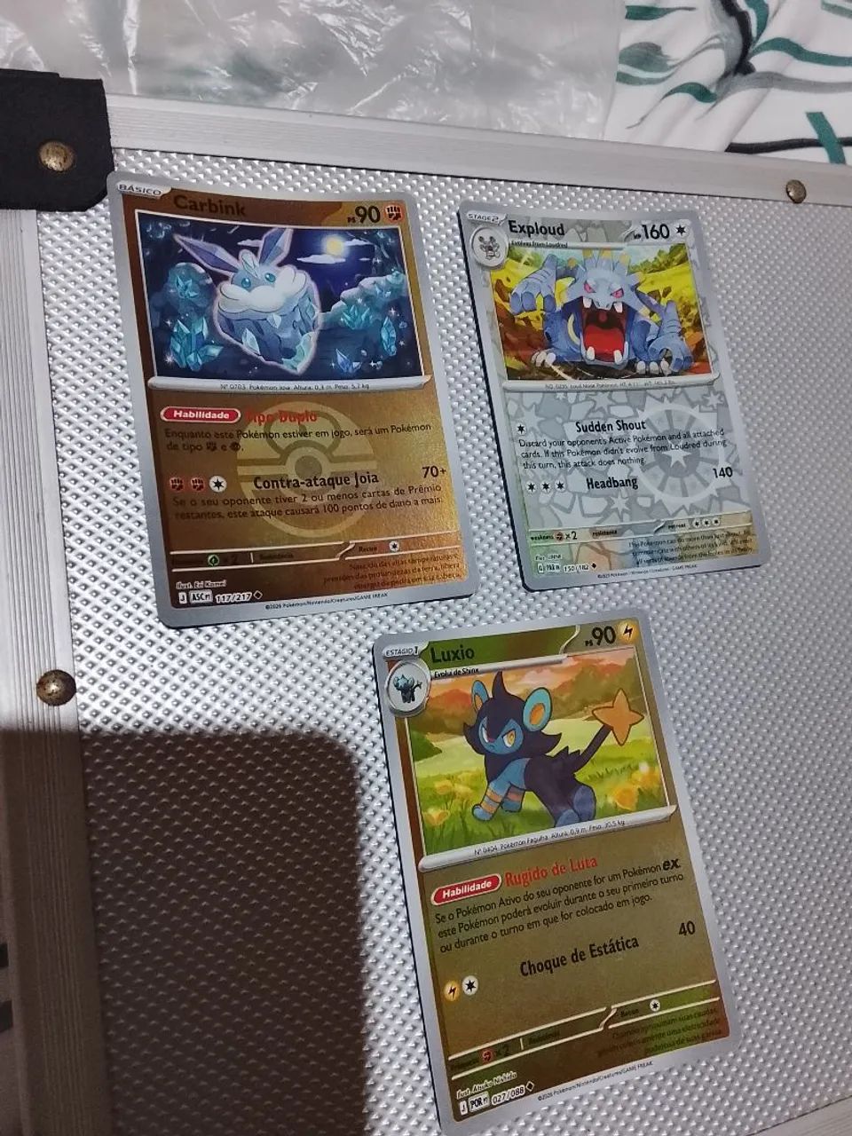 Set Cartas Pokémon Originais Holo Incomuns  - Foto 4