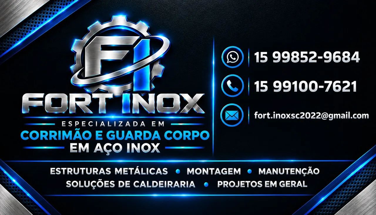 Corrimão e Guarda Corpo em aço inox 