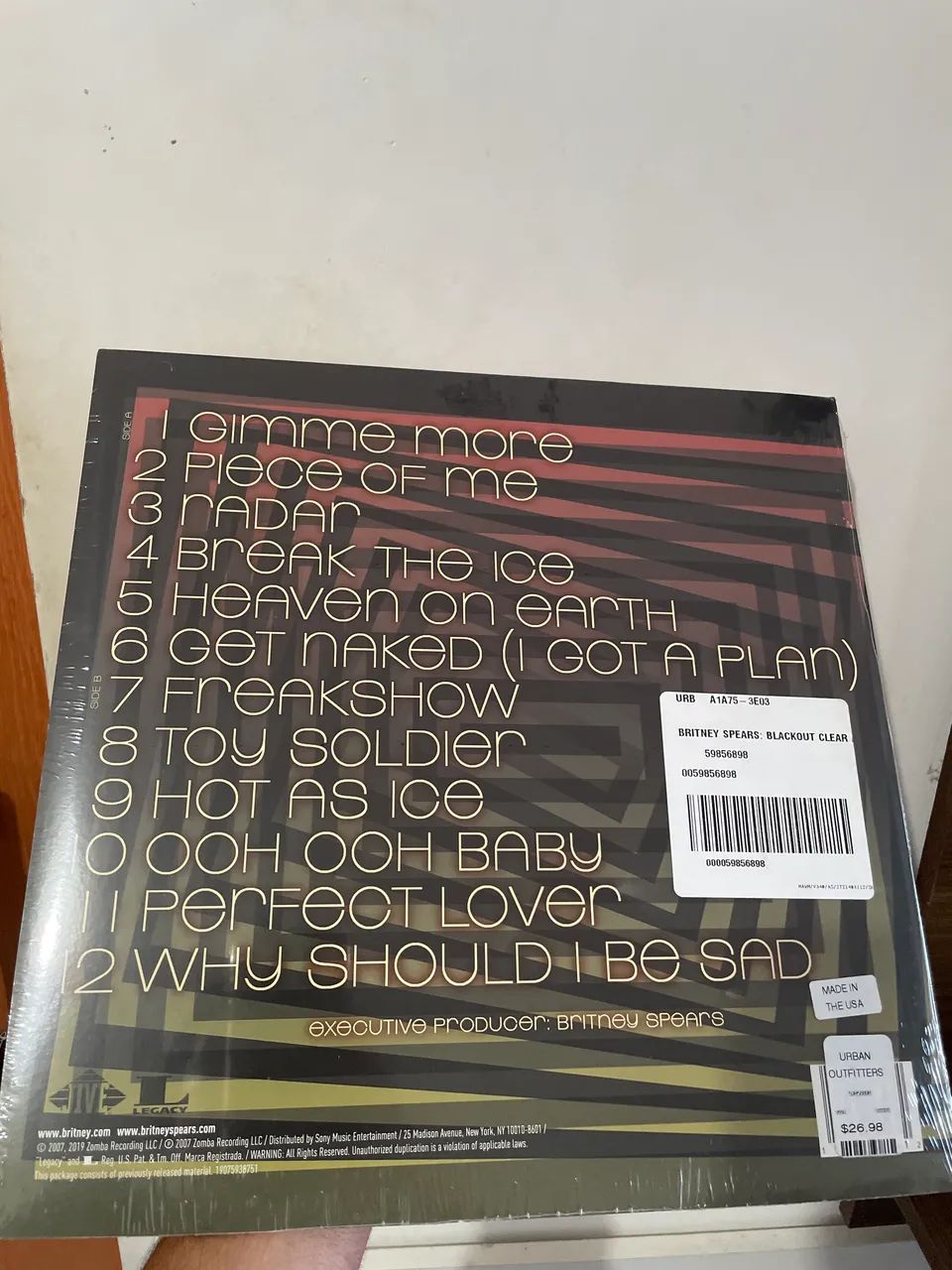 LP Vinil Britney Spears Blackout Ed.  - Foto 5