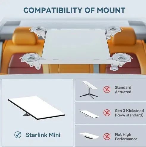 Suporte para Starlink Mini com ventosa - Foto 2