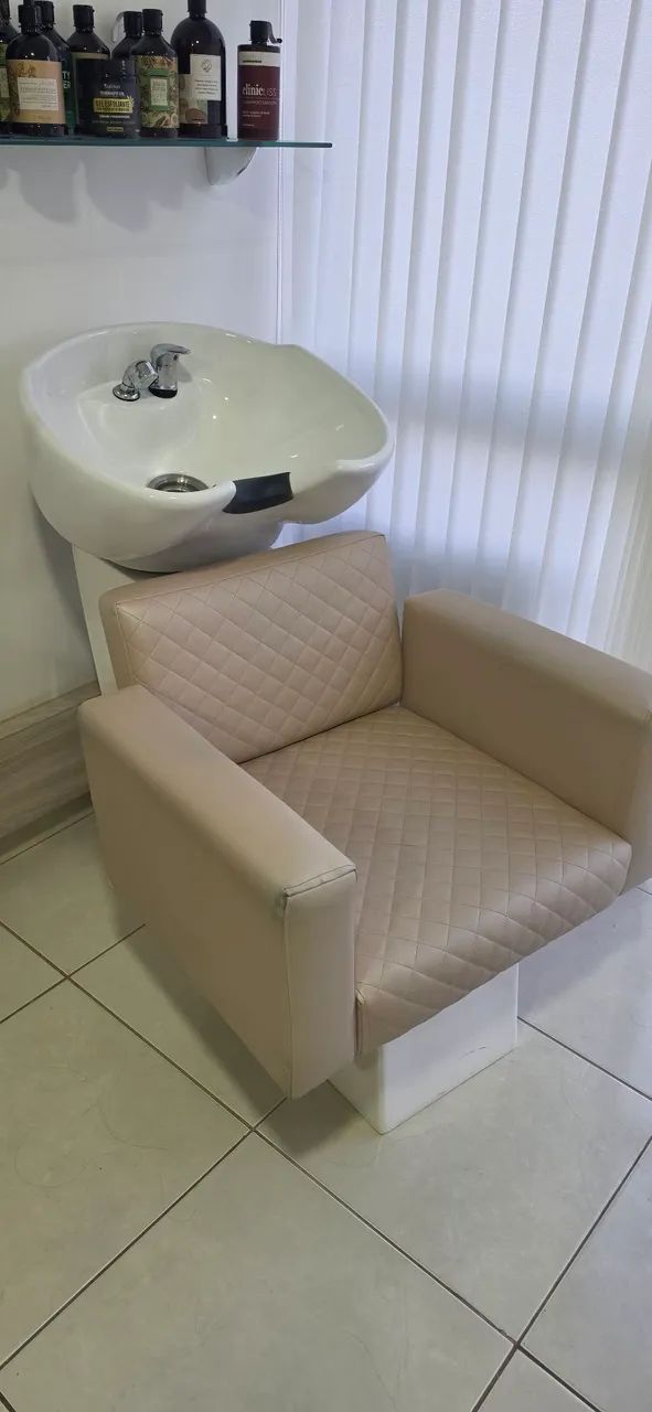 Lavatório Creme Usado (em bom estado)  - Foto 3