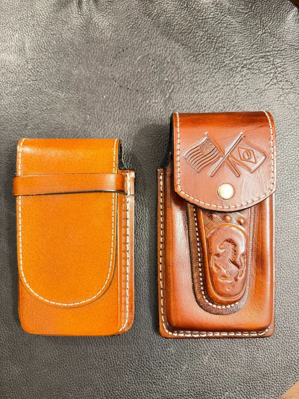 Porta Celular Capa Case Bag Couro Legítimo 