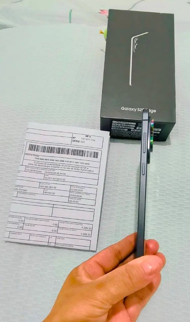 S25 Edge 512/12 com nota e garantia 1 ano  - Foto 4
