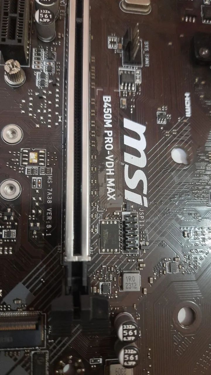 Placa mãe msi B450m pro-vdh-max com processador  - Foto 3