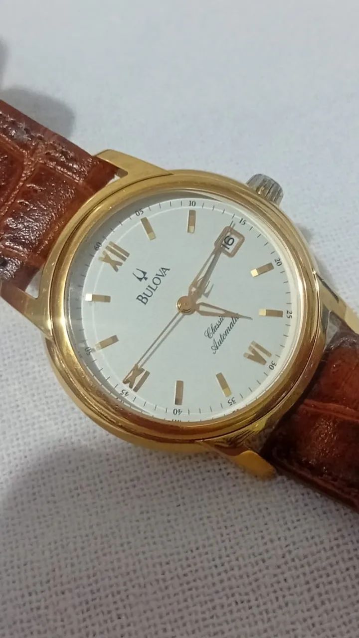 LÍNDO RELÓGIO BULOVA AUTOMÁTICO CLASSIC . !!!