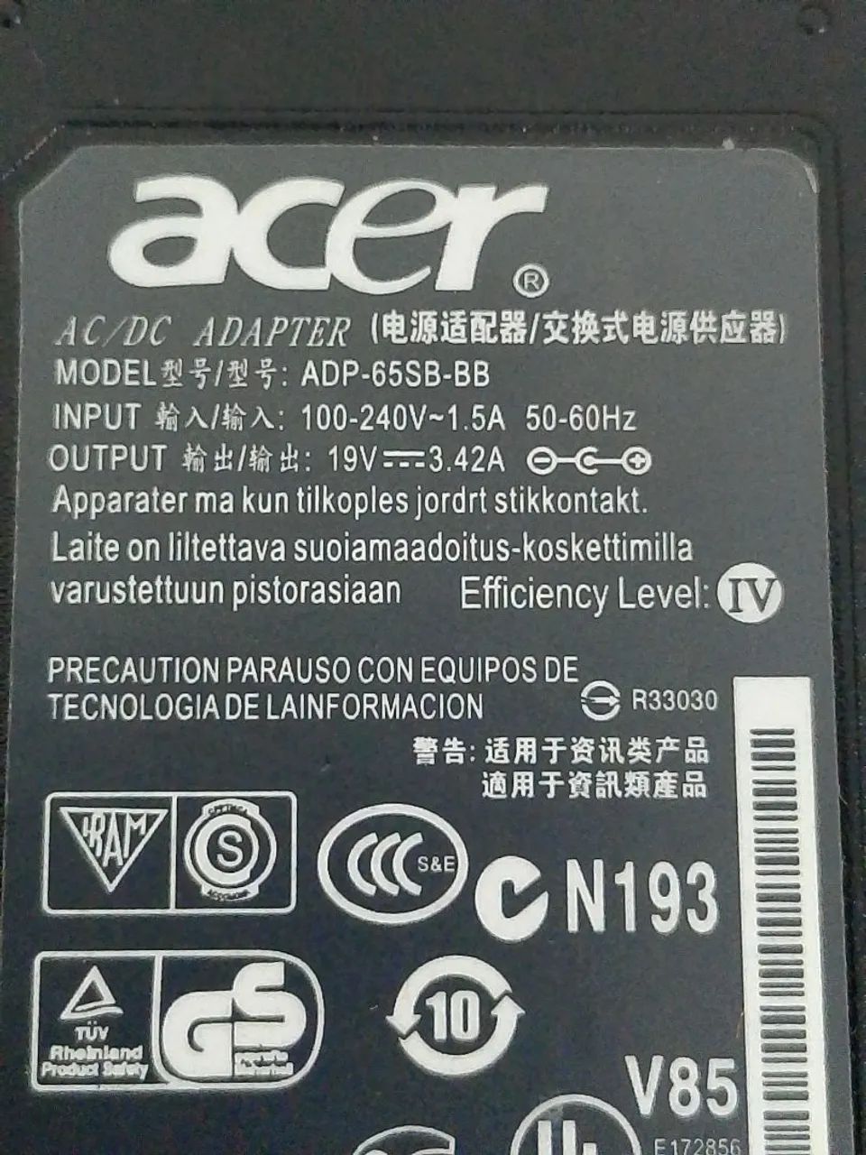 Fonte Notebook Acer 