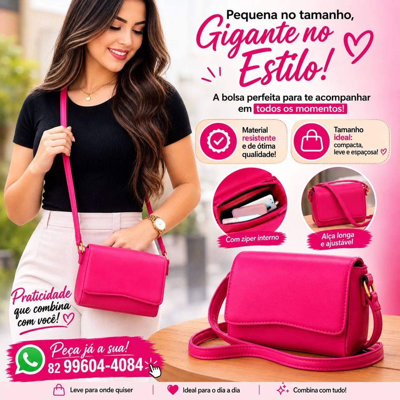 Bolsa de ombro feminina 