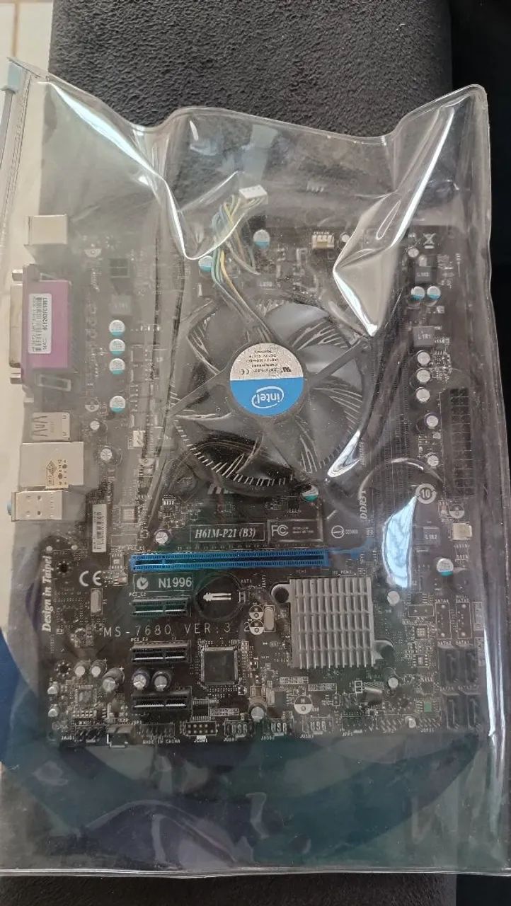 Placa mãe msi h61 com processador i7 2600