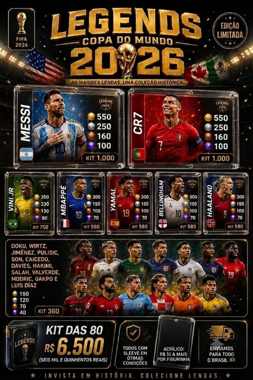 FIGURINHAS LEGEND - FIFA WORLD CUP 2026  - Foto 4