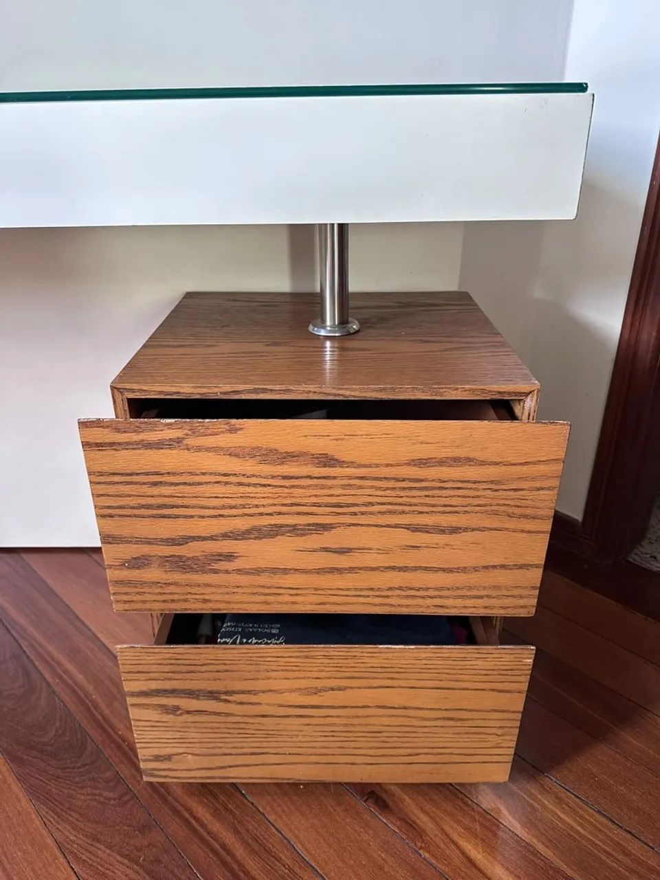 Mesa escritório / quarto branca Líder mdf  - Foto 4