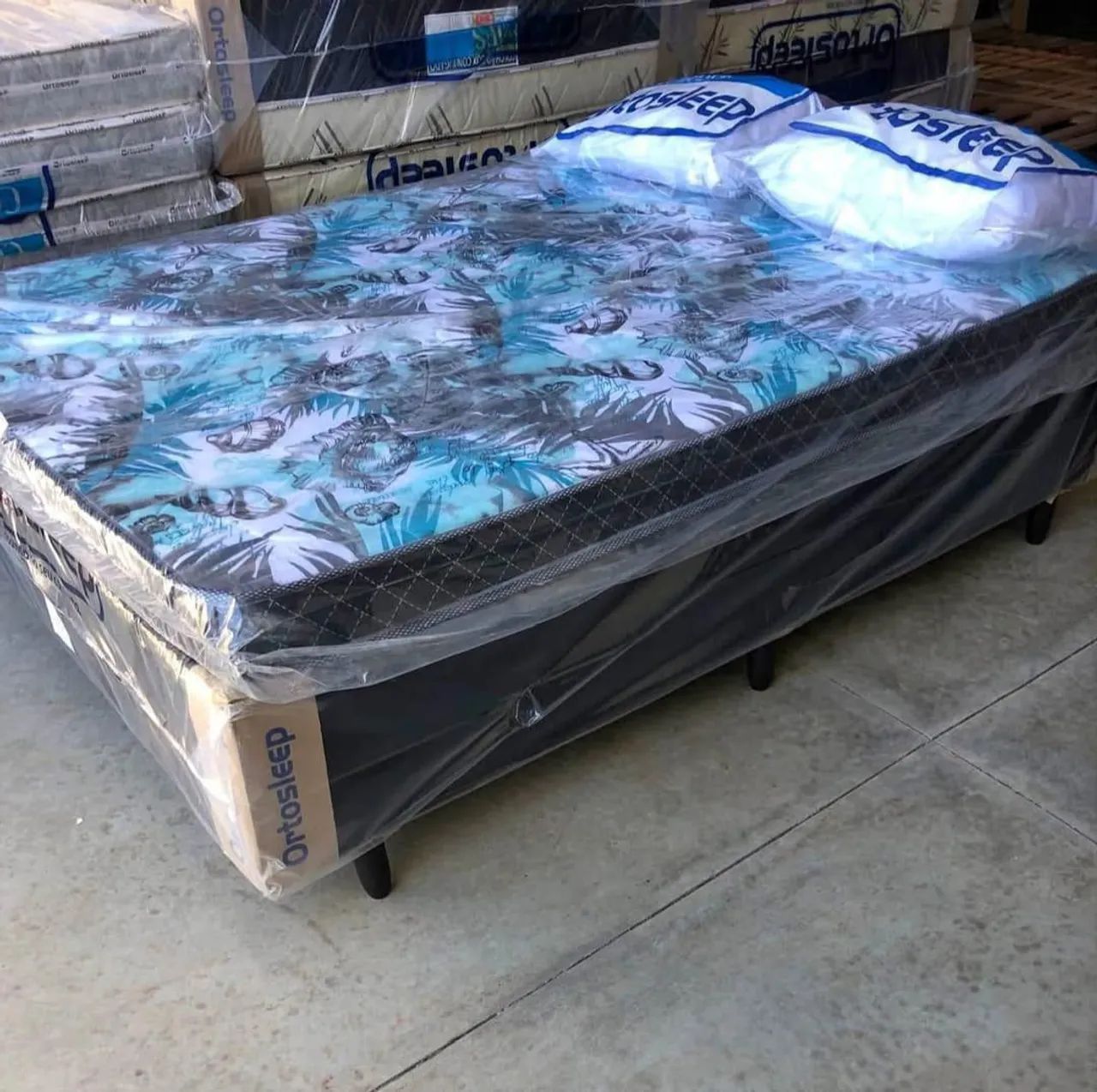 Cama box mais colchão