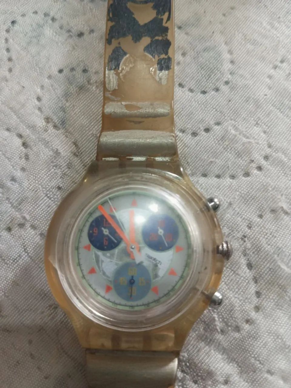 Relógio Swatch Chrono, LEIA O ANÚNCIO  - Foto 4