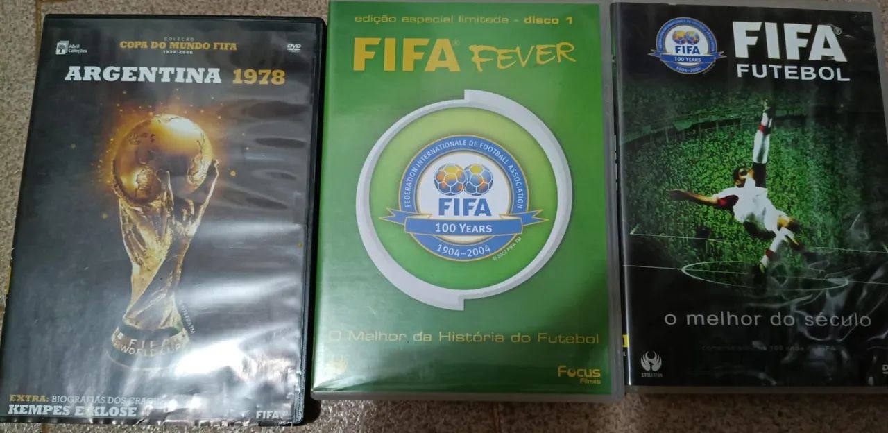 DVDs da FIFA: futebol e Copa do Mundo
