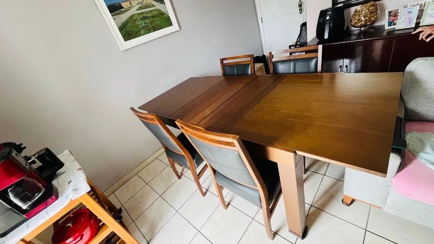 Mesa de Jantar Extensível em Madeira Maciça  - Foto 2