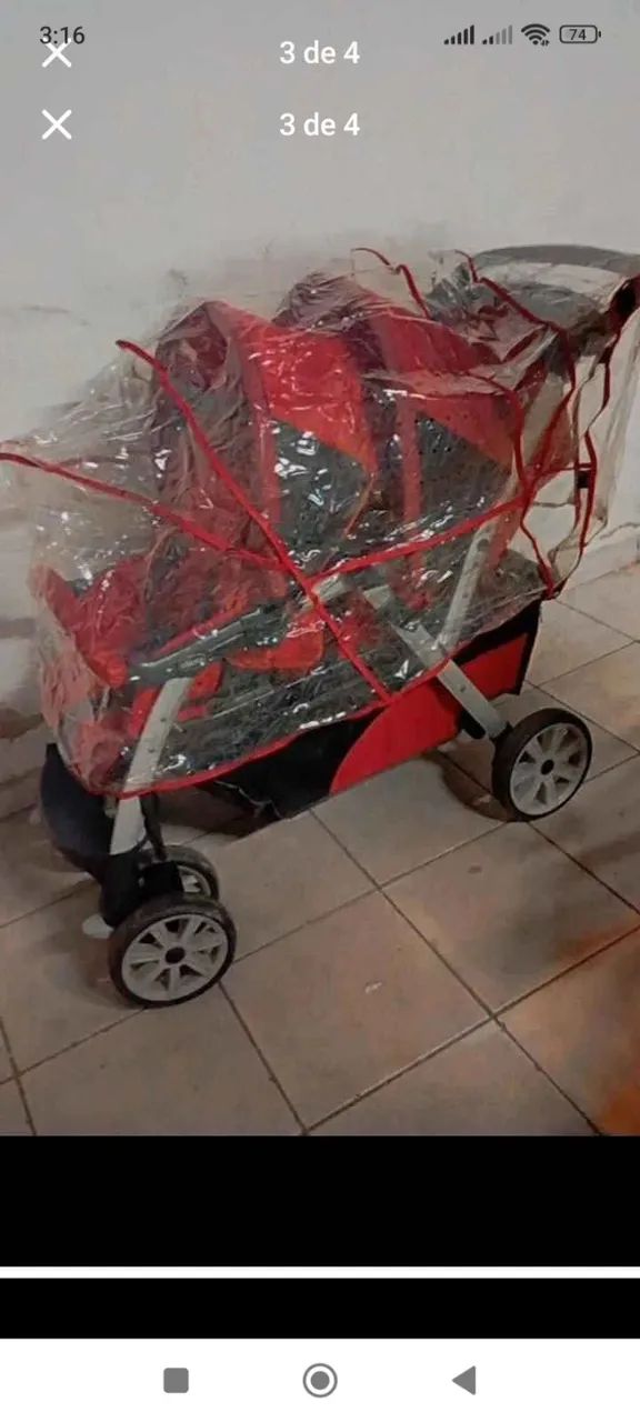 Carrinho de gêmeos / Carrinho de bebê  - Foto 4