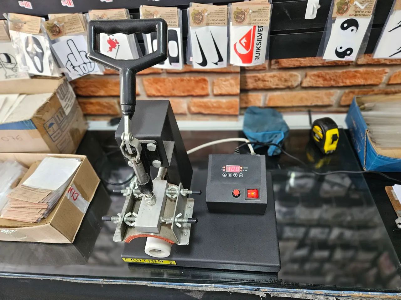 Vendo prensa de camisas + transfer de canecas e copos - Foto 5