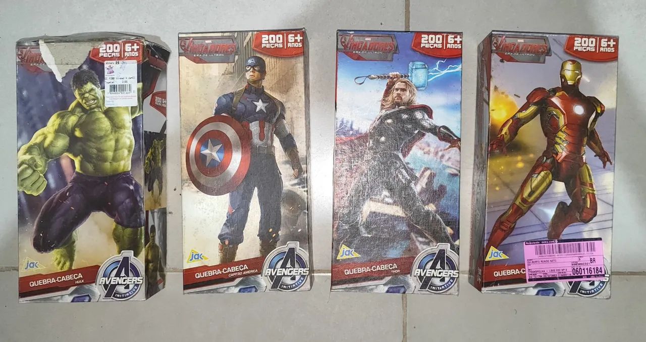 4 Quebra Cabeça Vingadores