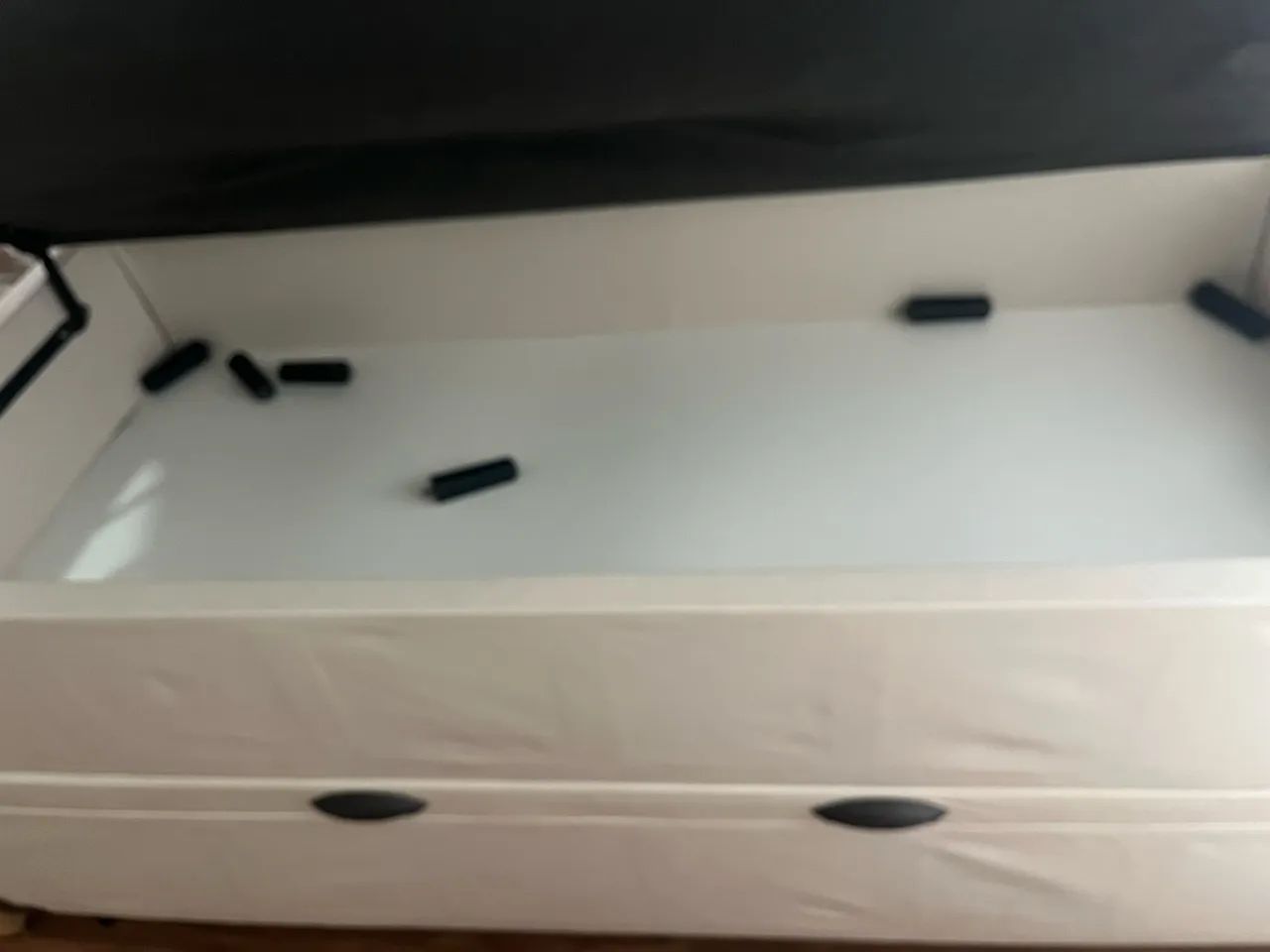 Cama solteiro, com box baú e colchão - Foto 4