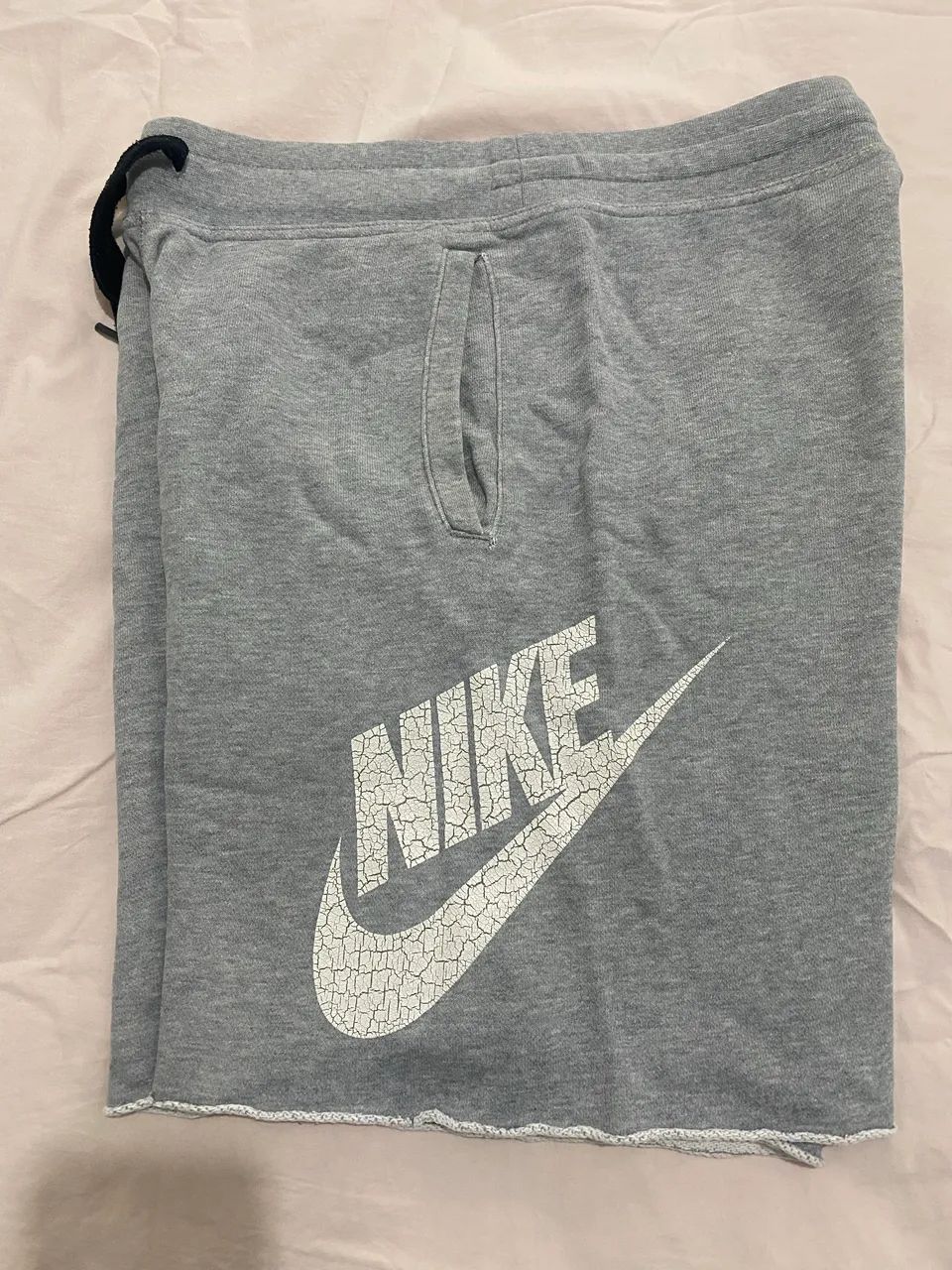 Bermuda Nike moletom cinza (M) - Foto 2