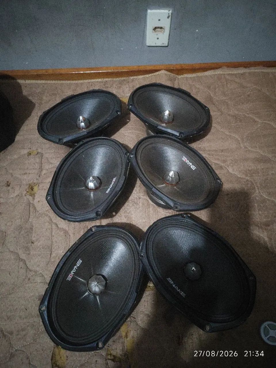 6x9 snake 220w  | R$300,00 o par, nunca reformados 