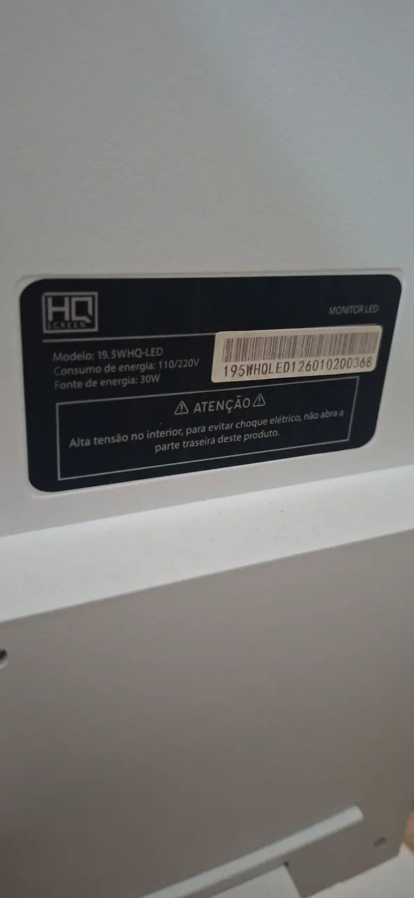 Monitor PC 19P HQ Branco.  - Foto 3