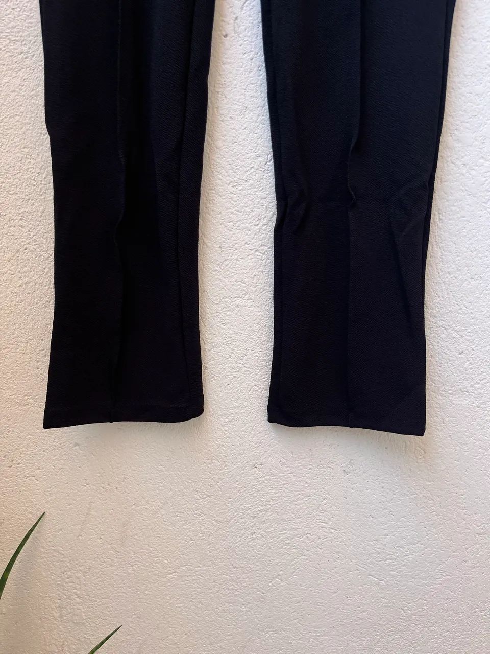 Calça skinny preto GG malha crepe com elastano