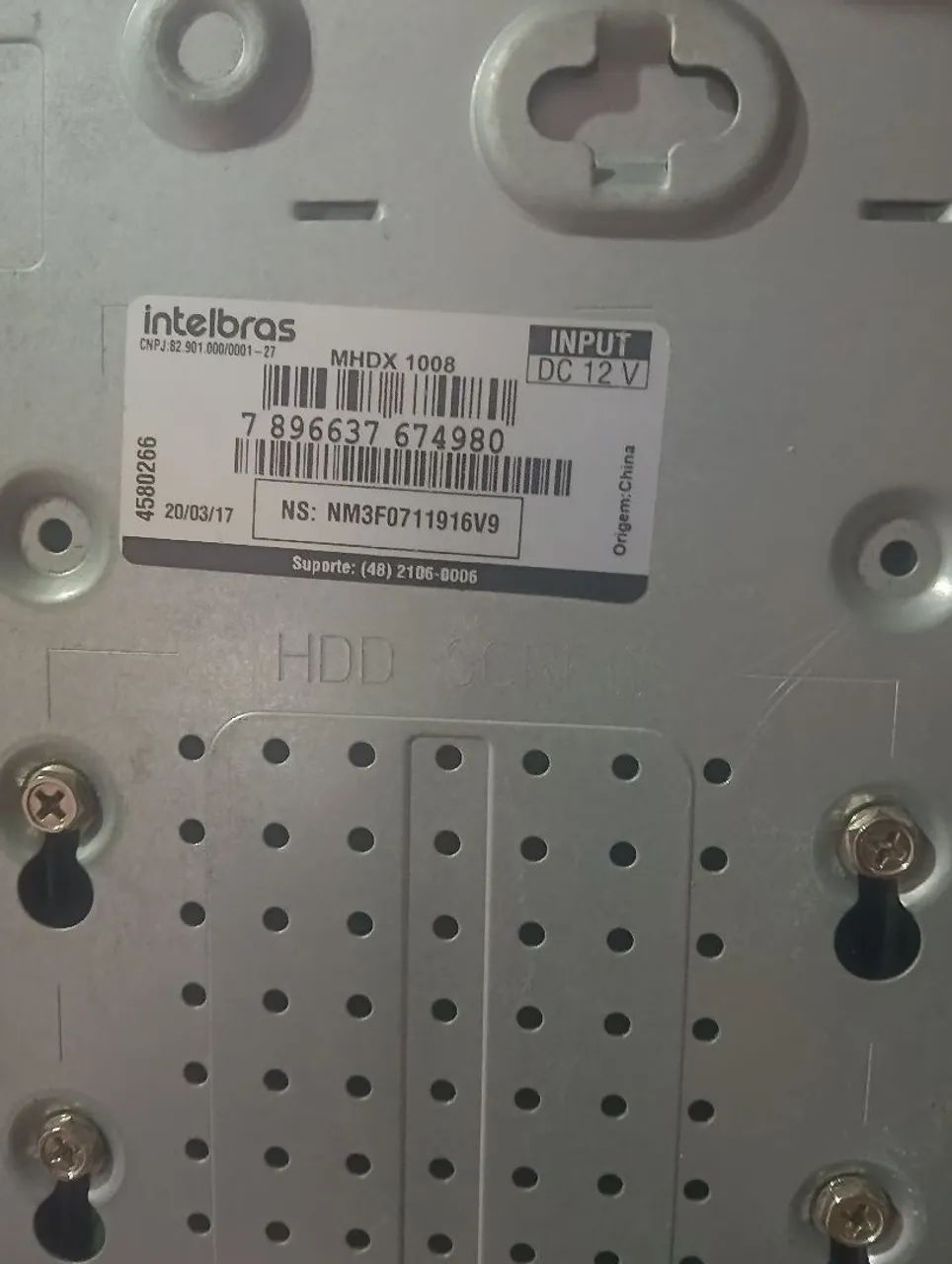 DVR Intelbras MHDX 1008 com HD 1000 gigas - Foto 3