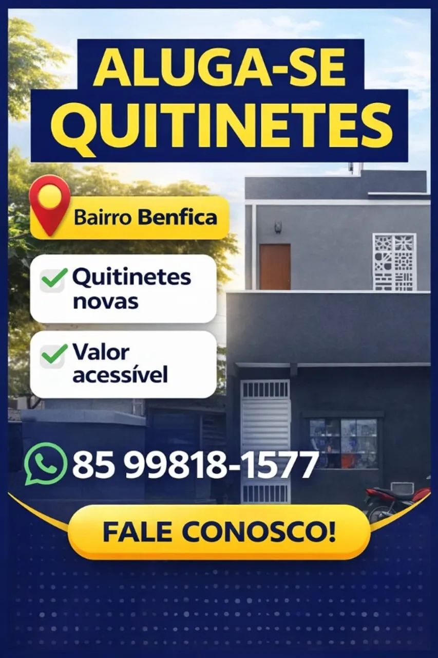 Alugo Kitnetes Novos - Bairro Benfica