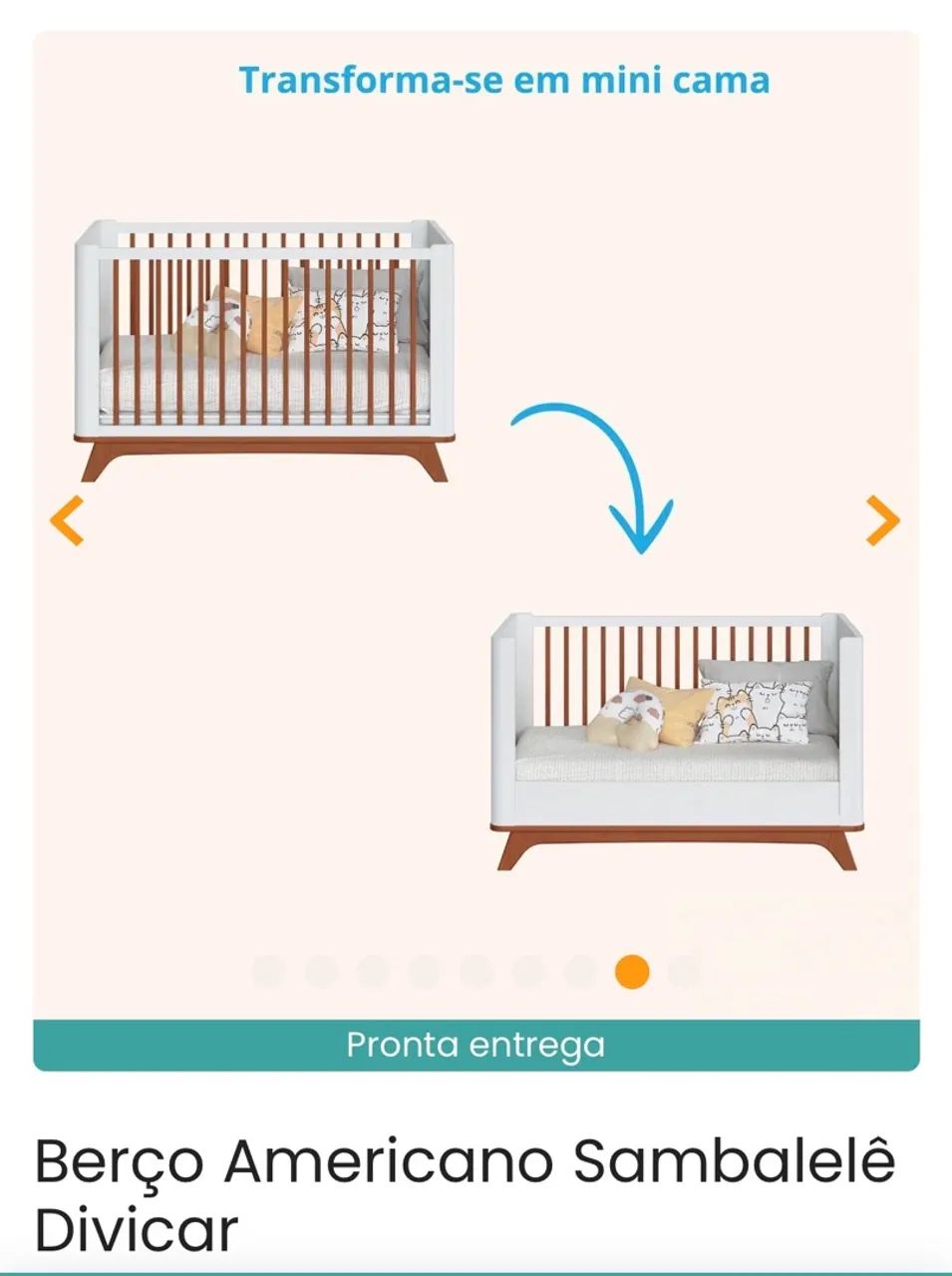 Berço americano 2 em 1  - Foto 4