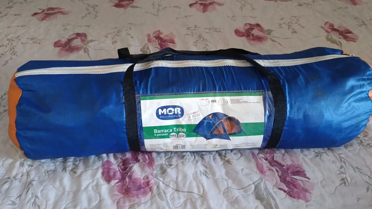 Barraca de camping para 4 pessoas usada apenas 3x 