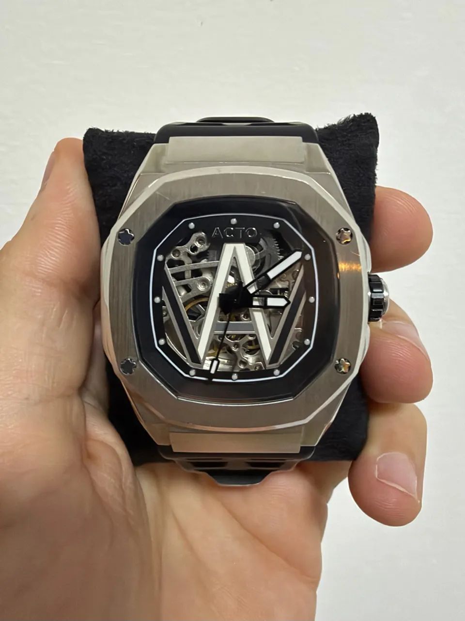 Relógio Automático Acto A001 Skeleton 40mm