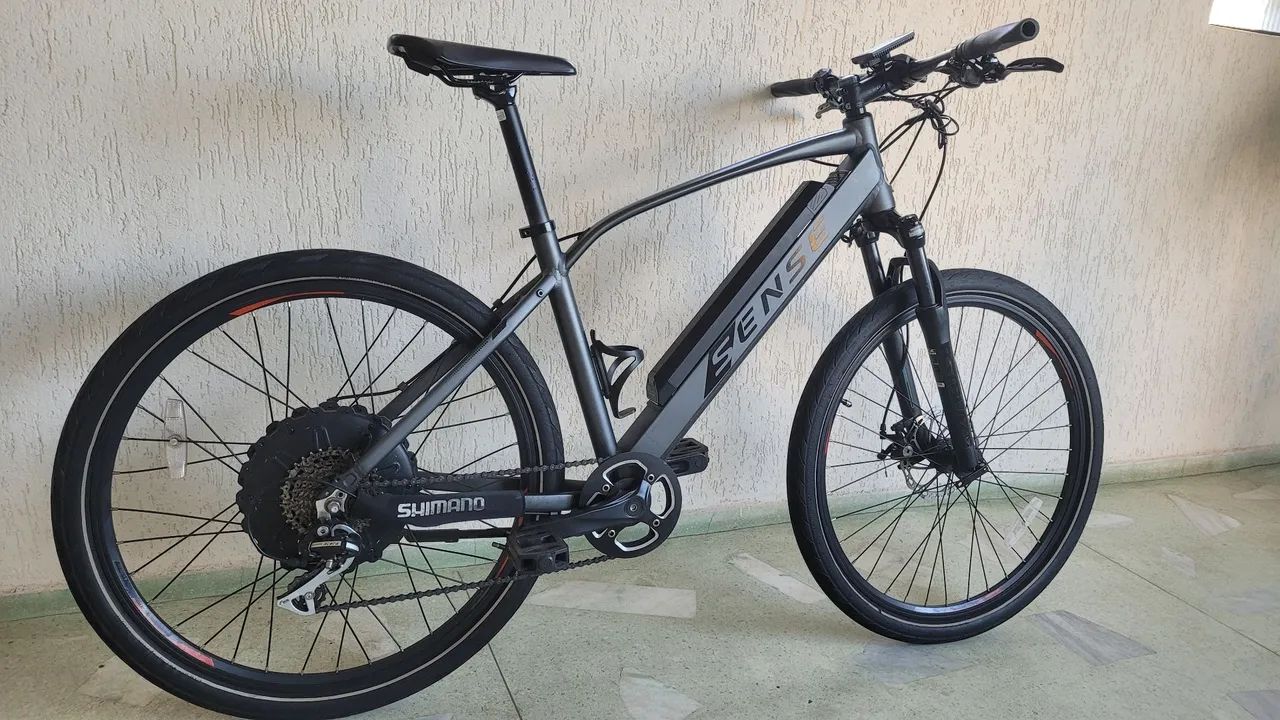Bicicleta Elétrica Sense E-Urban Prata.