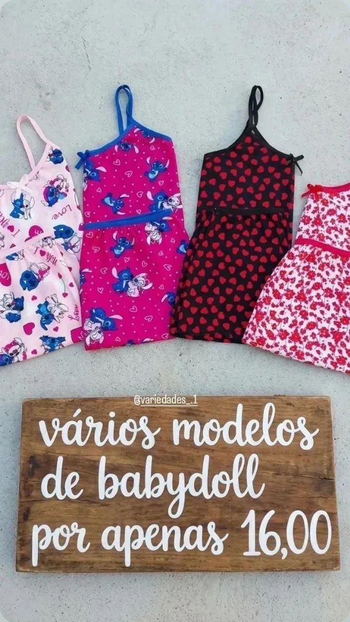 Chinelas havaianas e babydoll  - Foto 3