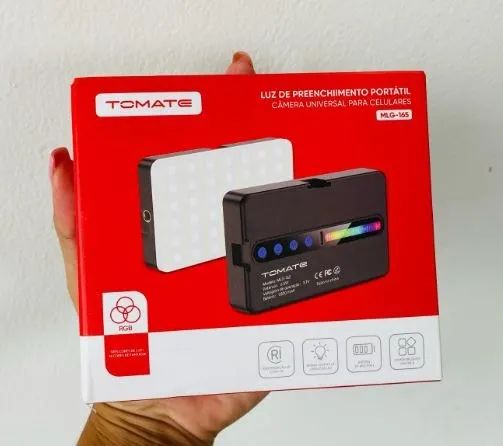 Luz de Preenchimento LED RGB para vídeo e foto