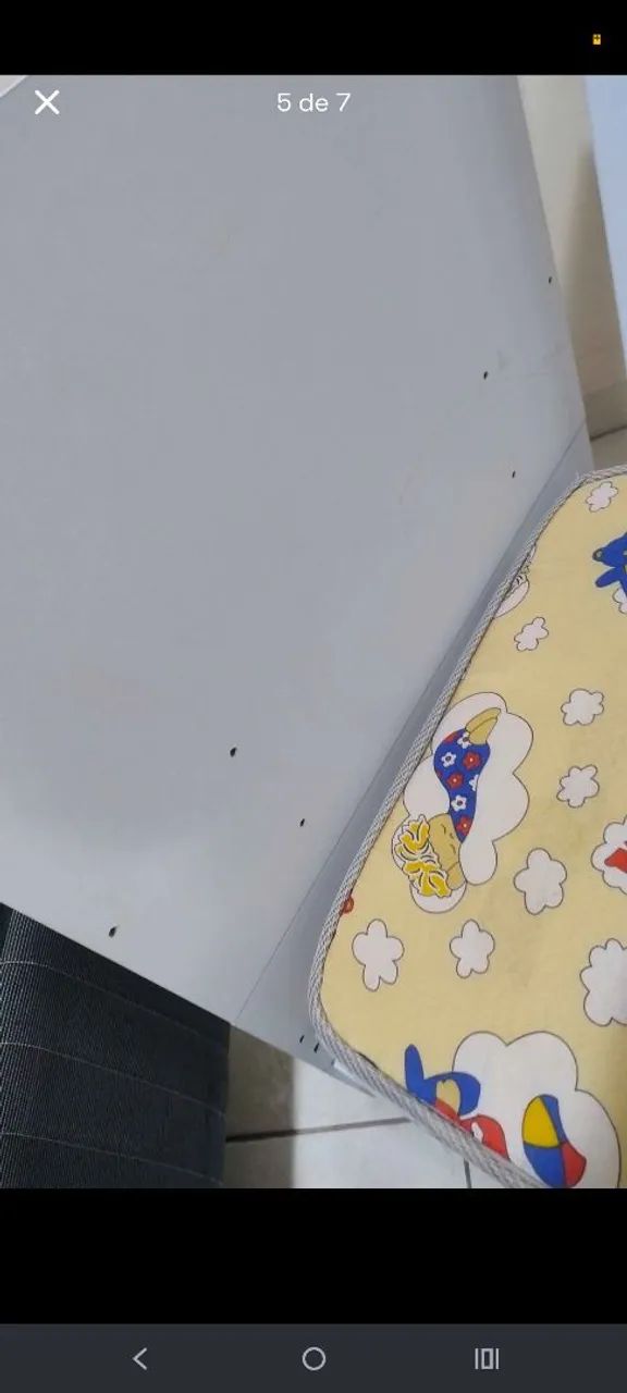 Berço Infantil Branco com Colchão - Foto 5