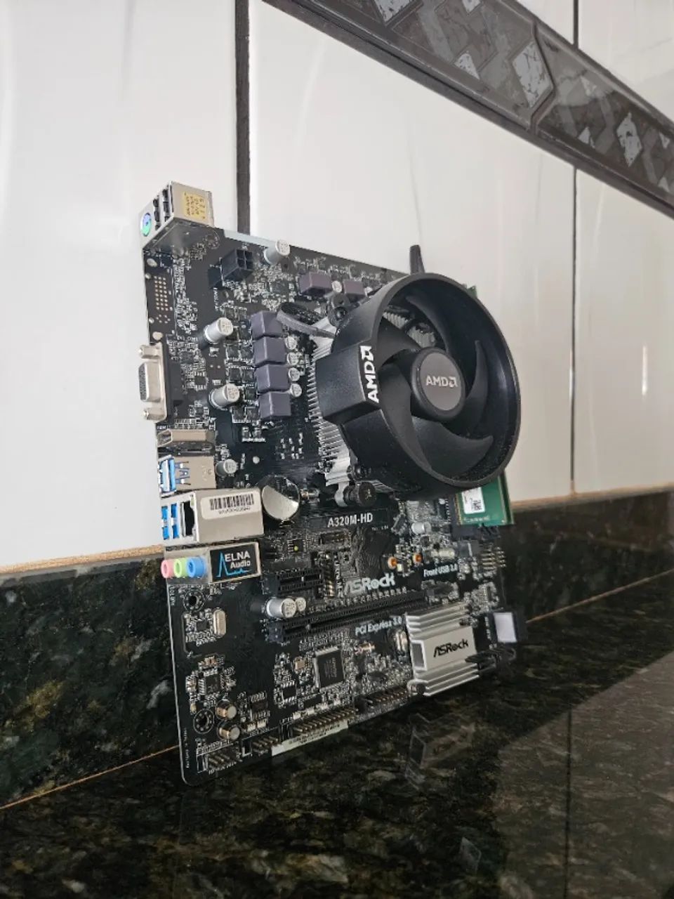 Placa Mãe A320M + Ryzen 5 3600 + 16GB DDR4 - Foto 2