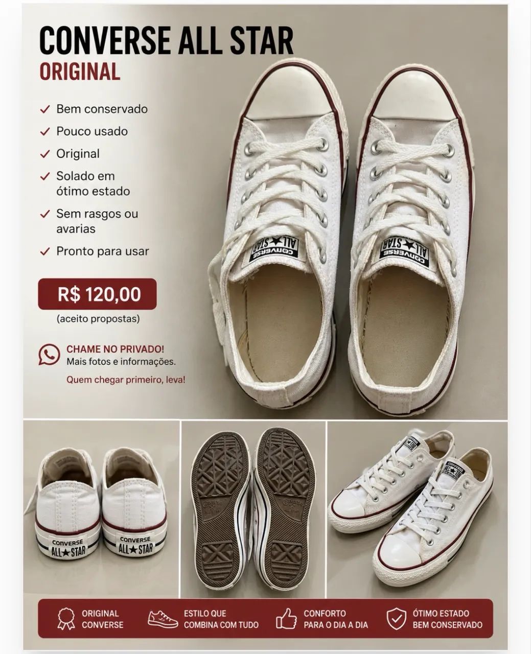 All star original usado conservado num 35