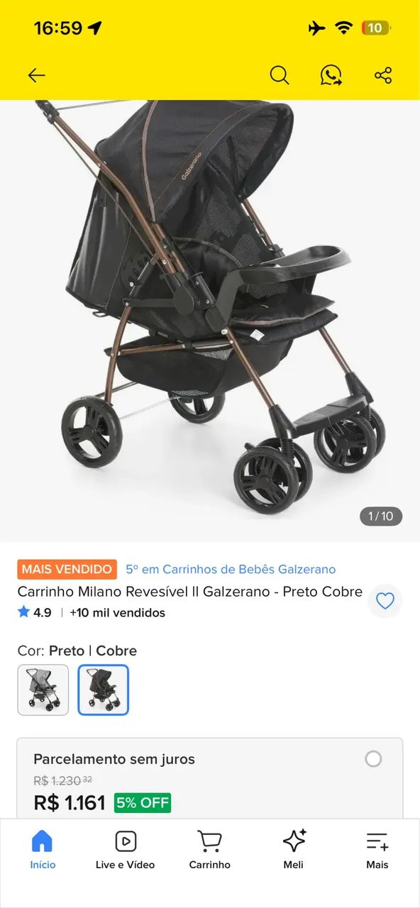Carrinho de bebê galzerano  - Foto 5