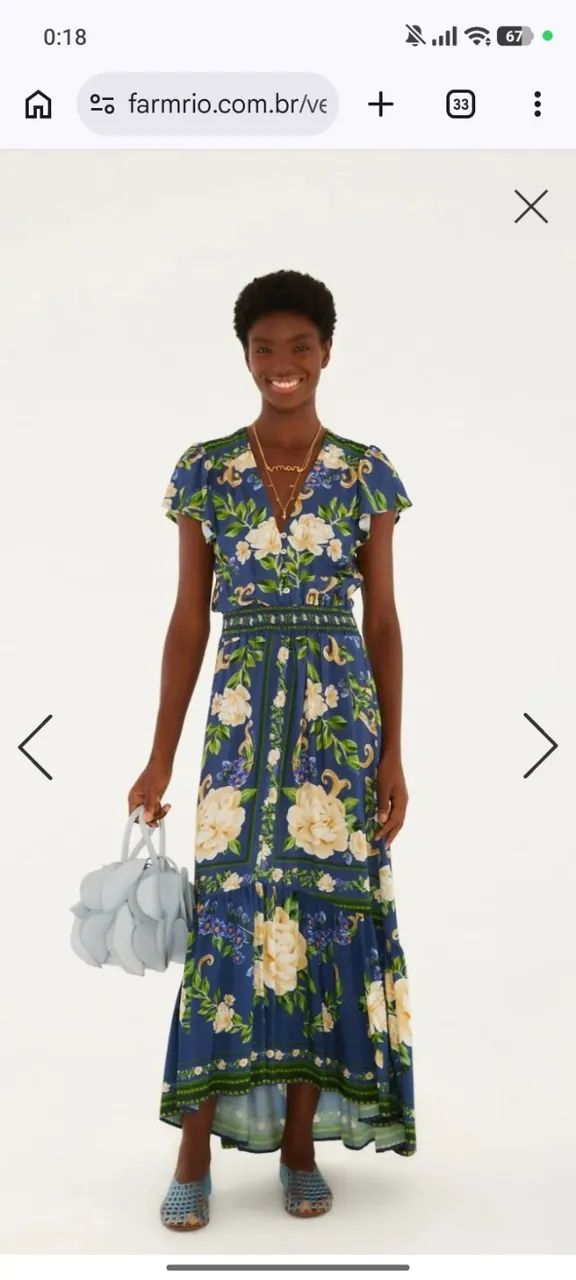 Vestido FARM longo a