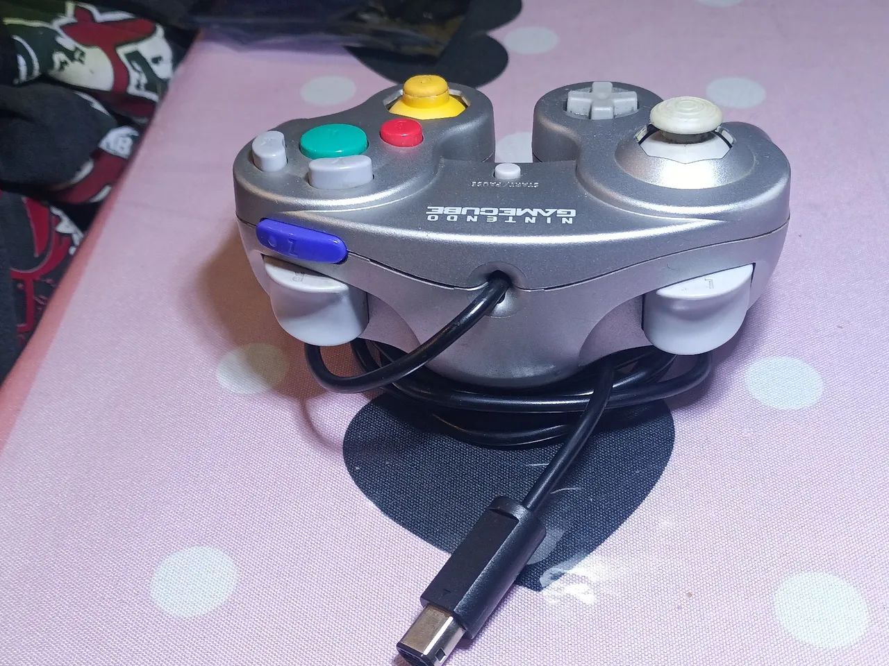 Controle Game Cube original prata  - Foto 4